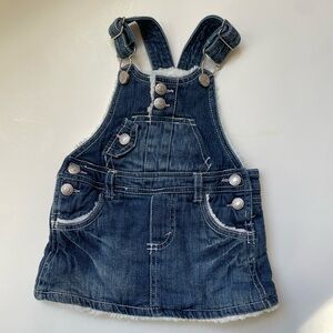 Vintage Levi’s denim jumper with faux fur lining